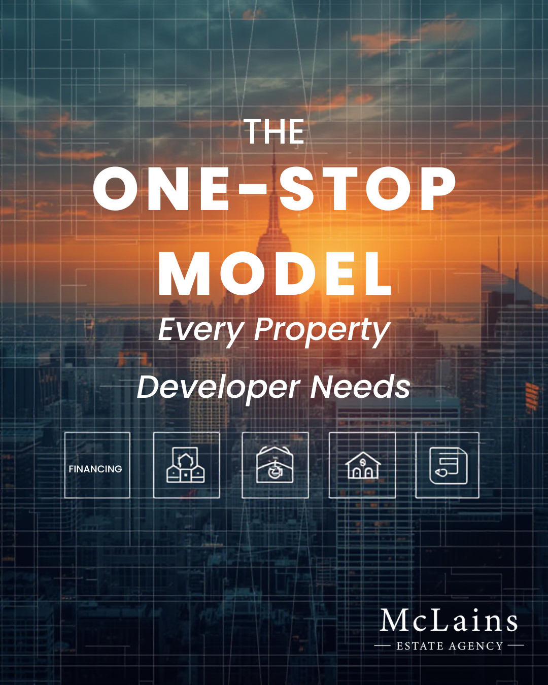 Modern UK new-build apartment representing developer funding and sales partnership model by McLains.